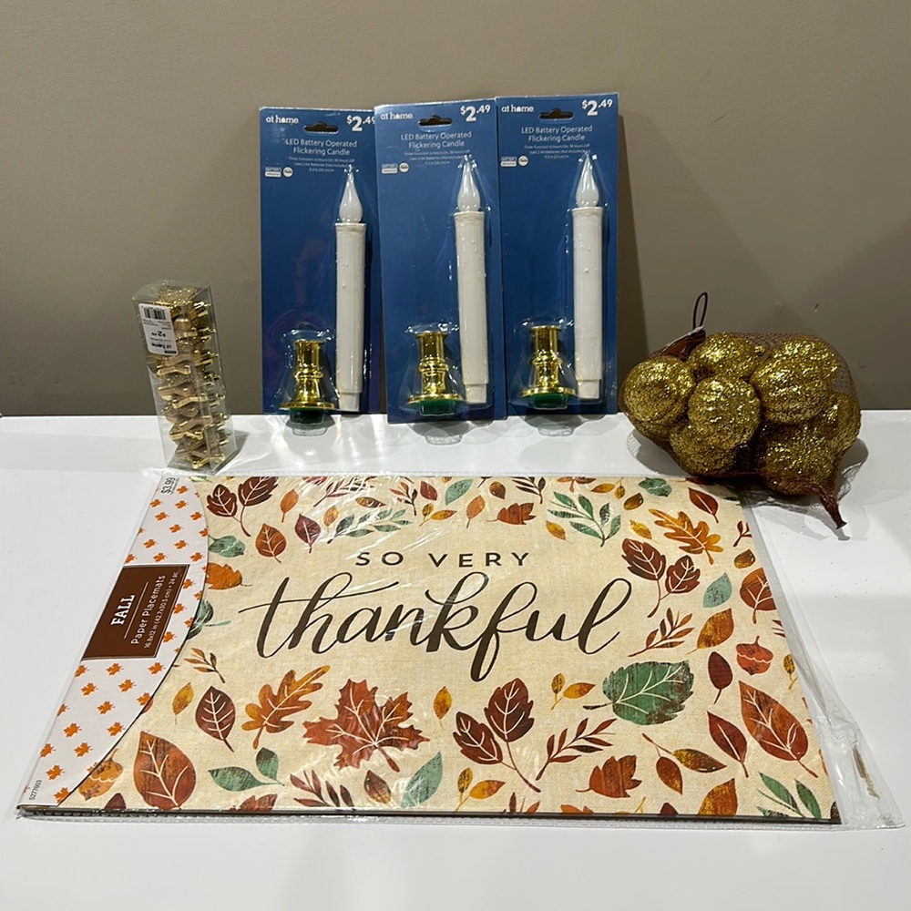 🌸NEW at home BUNDLE OF 6 ITEMS DECOR NWT.